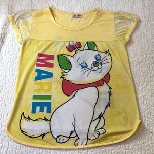 Marie cat yellow Tshirt